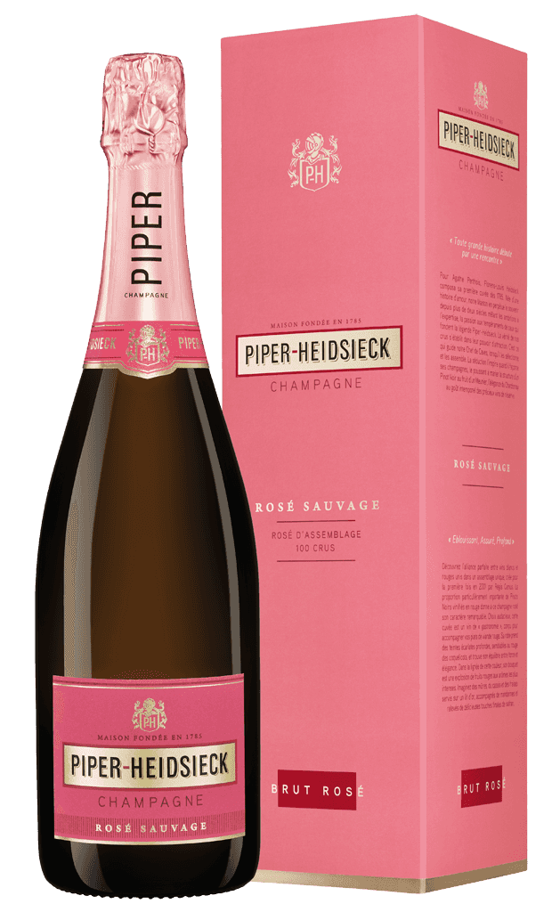 Šampanské Piper Heidsieck Rosé Sauvage Brut 12% 0,75l Krabička