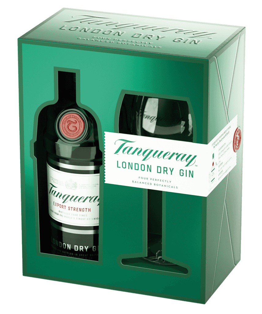 Gin Tanqueray 43,1% 0,7l + Pohár 2021